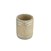 Mini Wooden Barrell 11.5cm X 13.5cm