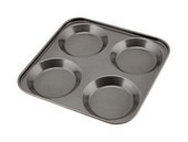 Masterclass Non-Stick 4-Hole Yorkshire Pudding Tin, 24cm (9.5)