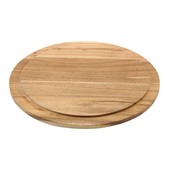 Hevea Wood Reversible Cake Plate 33cm Dia