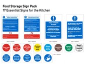 Hygiene Sign Catering Pack Food Storage