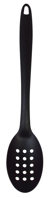 Black Nylon Spoon Perforated 32cm