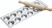 Tray Ravioli 12 Hole With Rolling Pin