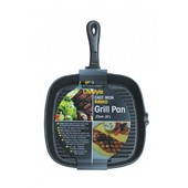Grill Pan Cast Iron Ribbed Square 24cm X 23cm