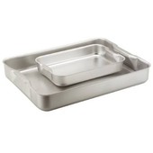 Baking Dish Aluminium With Built In Handles 61cm X 46cm X 7cm (External)