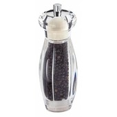 Acrylic Salt Shaker & Pepper Mill Ceramic Gear  16cm