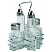 Condiment Set Glass 4 Piece