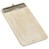 White Wash Wooden Menu Clipboard Wine List 13cm x 24.5cm x 0.6cm