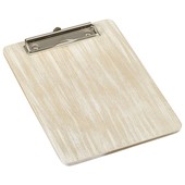 White Wash Wooden Menu Clipboard A5 18.5cm x 24.5cm x 0.6cm