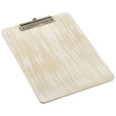White Wash Wooden Menu Clipboard A4 24cm x 32cm x 0.6cm