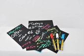 Chalk Tags 10.4cm X 7.4cm (Pack Of 20) & 1 White Chalk Marker