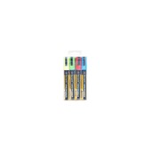 Chalk Marker Coloured 2/6mm Edged Tip (Pack Of 4)