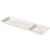 Royal Genware Fine China Divided Base For Square Bowls 30cm (Box of 3)