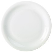 Genware Porcelain Narrow Rim Plate 26cm (Box of 6)