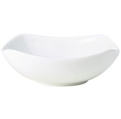 Genware Porcelain Rounded Square Bowl 15cm (Box of 6)