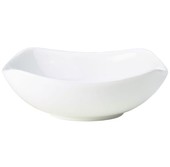 Genware Porcelain Rounded Square Bowl 17cm (Box of 6)