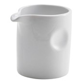 Genware Porcelain Pinched Solid Milk Jug 8.5cl