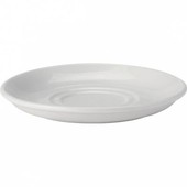 Pure White Porcelain Double Well Saucer 17.5cm  For TU605 Soup Bowl & TU707 Cup (Box of 36)