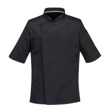 AirBack Pro Chefs JACKET **Short Sleeves** Black
