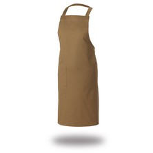 Le Chef DE109T Crossover Bib Apron Khaki Canvas