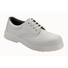 Unisex White Protective Shoe