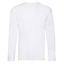T-Shirt Long Sleeves 100% Cotton White
