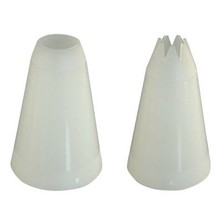 Piping Tubes Polypropylene Set Of 4 Plain &amp; 4 Star