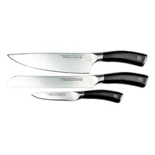Rockingham Forge Equilibrium 3 Piece Set Paring, Bread And Chefs Knives
