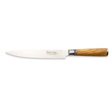 Katana Saya Olive Wood Handled Carving Knife 20cm (KSO-15)