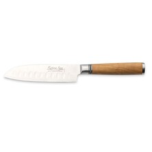 Katana Saya Olive Wood Handled Santoku Knife 12cm (KSO-01)