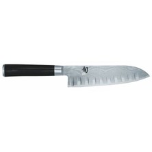 Kai Shun Classic Scalloped Santoku Knife 18cm (DM-0718)