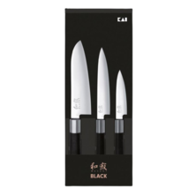 Kai Wasabi 3 Piece Knife Set Black (KAI-67S-310)