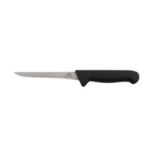 Smithfield 13cm Narrow Boning Knife Black Samprene Handle