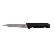 Smithfield 17cm Filleting Knife Black Samprene Handle