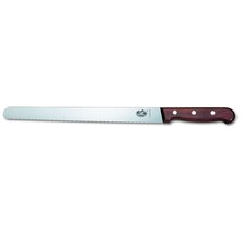 Victorinox Wooden Handle Carving Knife Serrated 30cm