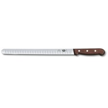 Victorinox Wooden Handle Salmon Knife Fluted Edge 30cm