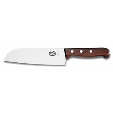 Victorinox Wooden Handle Santoku Knife 17cm