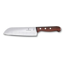 Victorinox Wooden Handle Santoku Knife Fluted 17cm