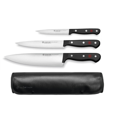 Wusthof Gourmet 3 Piece Set With Roll
