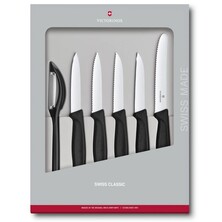 Victorinox Plastic Handle Set Of 6 Parers &amp; Peeler