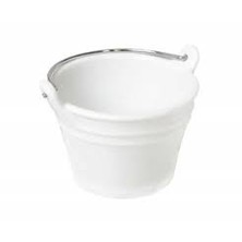 Porcelain Bucket 11.3cm X 8.2cm X 12.3cm