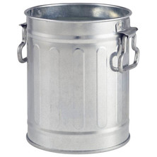 Mini Galvanised Bin 8.5cm X 11.2cm