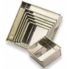 Tin Cake Square Fixed Base 18cm