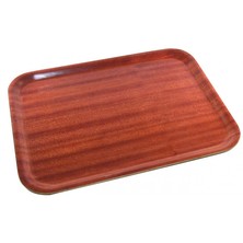 Tray Mahogany Finish 43cm X 33cm