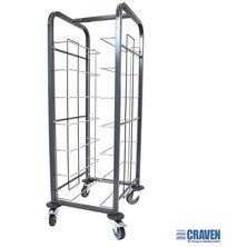 Tray Clearing Trolley Single Column 10 Level 485mm (w) X 578mm (d) X 1393mm (h)
