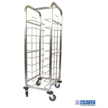 Tray Clearing Trolley Double Column 10 Level 875mm (w) X 578mm (d) X 1393mm (h)