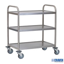 General Purpose Trolley 3 Tier 77.6cm (w) X 52.1cm (d) X 92.4cm (h)