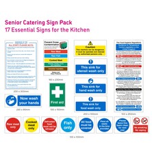 Hygiene Sign Catering Pack Senior