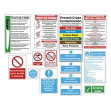 Hygiene Sign Catering Pack Food Preparation