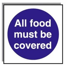 Food Hygiene Sign All Food Must Be Covered