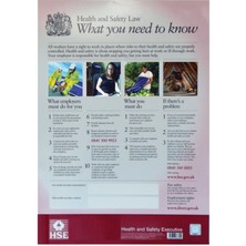 Health &amp; Safety Law Poster 415(h) X 297(w)mm